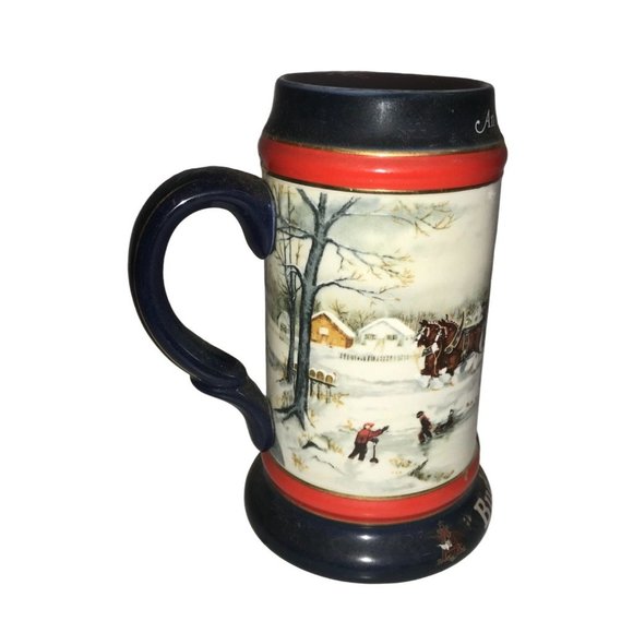 Budweiser Collectible Beer Stein Set (An American Tradition, A Perfect Christmas - Picture 5 of 16